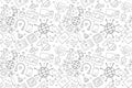 Vector Internet of things pattern. Internet of things seamless background