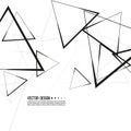 Vector intersecting triangles pattern.