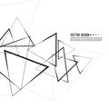 Vector intersecting triangles pattern.