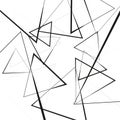 Vector intersecting triangles pattern.