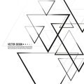 Vector intersecting triangles pattern.