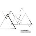 Vector intersecting triangles pattern.