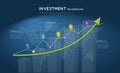Vector investment background
