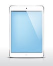 Vector iPad mini white Royalty Free Stock Photo