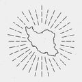 Vector Iran, Islamic Republic Of Map Outline with.
