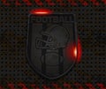 Vector iron football emblem