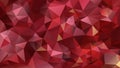 Vector irregular polygon background - triangle low poly pattern - ruby red color Royalty Free Stock Photo