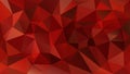 Vector irregular polygon background - triangle low poly pattern - strawberry red color Royalty Free Stock Photo