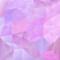 Vector irregular polygon background with a triangle pattern in sweet pastel pink and purple color