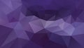 Vector irregular polygonal background - triangle low poly pattern - dark purple, ultra violet and lavender color