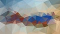 Vector irregular polygonal background - triangle low poly pattern - light beige, blue, brown, rusty, khaki, olive green, Royalty Free Stock Photo