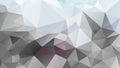 Vector irregular polygonal background - triangle low poly pattern - light gray, soft blue, burgundy color Royalty Free Stock Photo