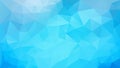 vector irregular polygonal background - triangle low poly pattern - light vivid bright pastel blue color