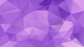 Vector irregular polygonal background - triangle low poly pattern - ultra violet, light lavender and purple color