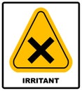 Vector irritant sign