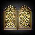 Vector islamic window