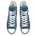 Vector isolated cartoon blue sneakers