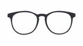 Vector Isolated Illustration of Black Glasses Frame Royalty Free Stock Photo