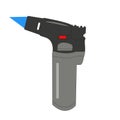 Vector Isolated Illustration of a Blowtorch. Royalty Free Stock Photo