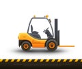 Vector isolated illustration of forklift vector eps10.