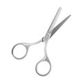 Vector isolated illustration of metal thinning scissors.