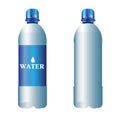 Vector plastic bottle of pure water