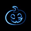 Vector isolated illustration of a pumpkin for Halloween. Royalty Free Stock Photo