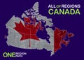 A vector map of canada