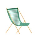 Beach lounge chair on white background for vacation theme design