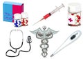 Vector isolated medical objects