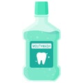 Vector isolated object illustration oral dental care mouthwash liquid