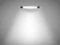 Vector isolated spotlight. Scene illumination. Light effect Royalty Free Stock Photo