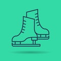 Linear icon of pair of skates