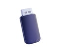 Vector isolated USB flash drive 3D vector. Usb drive, memory card. 3d vector icon. Concept for staorage and cyber safety