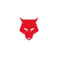 Wolf head icon, wolf logo vector design. Royalty Free Stock Photo