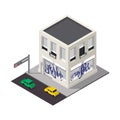 Vector isometric building icon