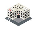 Vector isometric hospital building icon