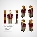 Vector isometric human set