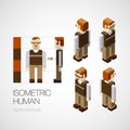 Vector isometric human set