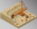 Equipment for high-mining industry.