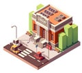 Vector isometric library building