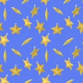 Christmas toy gold star pattern