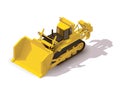 Vector isometric mining bulldozer