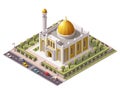 Vector isometric mosque