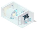 Vector isometric MRI and tomography room