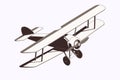 Vector isometric plane for different projects and illustration Royalty Free Stock Photo