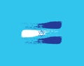 Vector Israeli Flag with watercolor effect. Flag Israel, art vector image, suitable for a logo, icon or banner. Flag of Israel