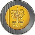 Vector Israeli shekel coin Royalty Free Stock Photo