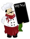 Vector Italian chef Royalty Free Stock Photo