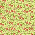 Vector italian pasta pattern